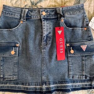 GUESS Dark Blue Denim Mini Skirt